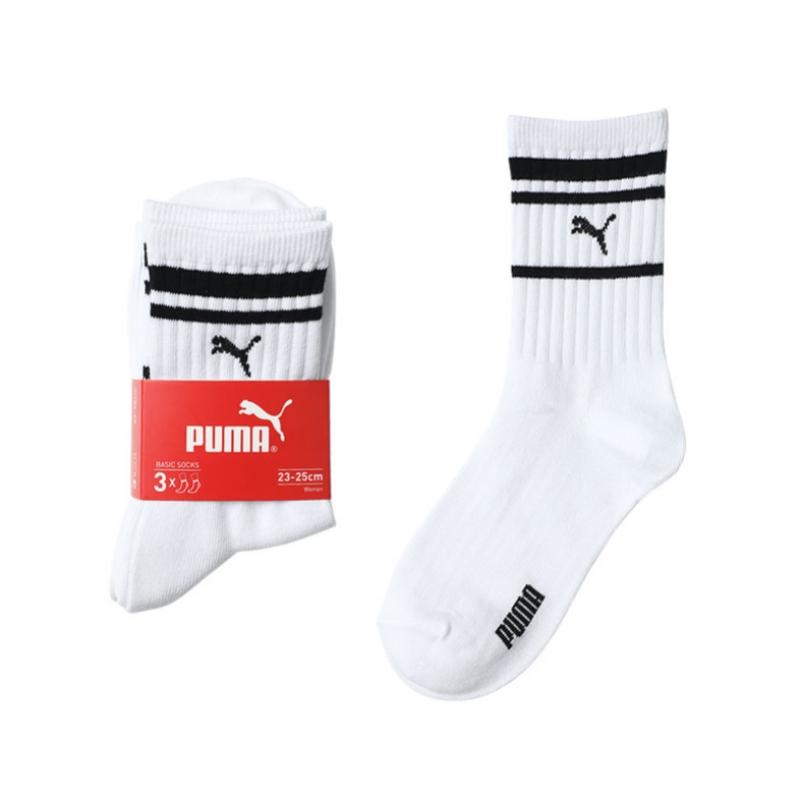 Puma Longmok Crew Border Socks 3+3 Pairs