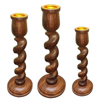 20.32cm Diameter Wooden Candle Holder  Set of 1 Home Decor Decorative Tea Lights Gifts