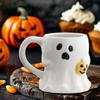 Cute Ghost Water Cup Halloween Coffee Mugs Creative Pumpkin Ghost Ceramic Mug ghost shape mug Halloween Gift for Kitchen Party