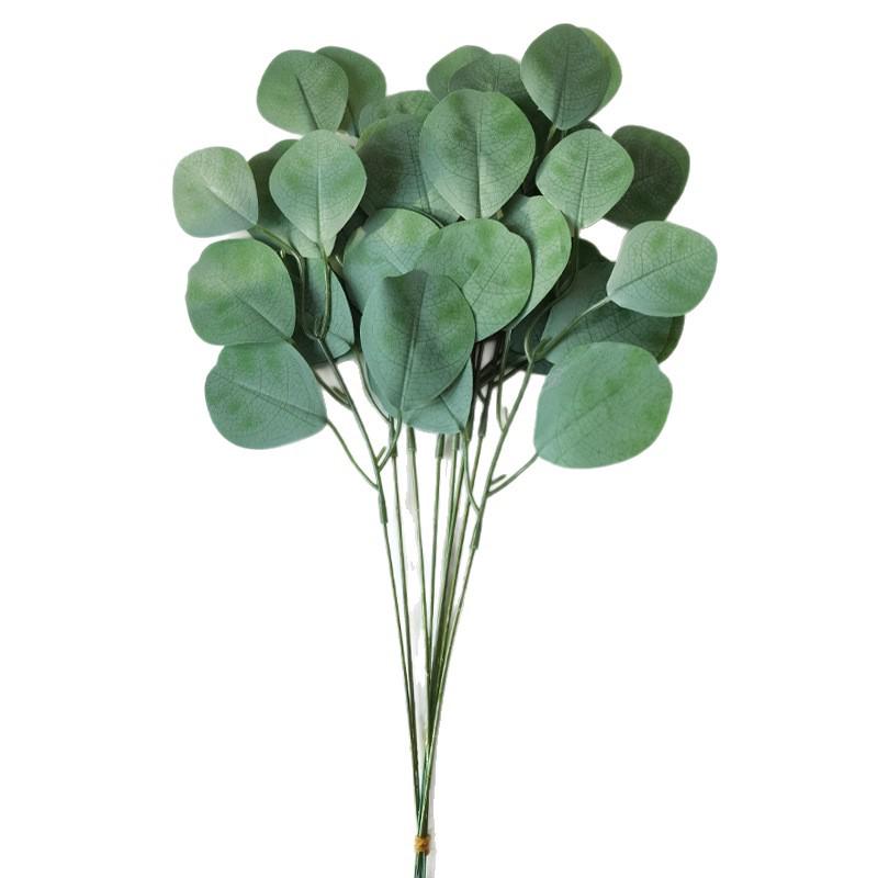 Artificial Eucalyptus Silver Dollar Stems - Decorative Greenery & Simulation Leaves