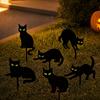 Halloween Yard Sign with Glowing Eyes and Ground Stake for Outdoor Decor