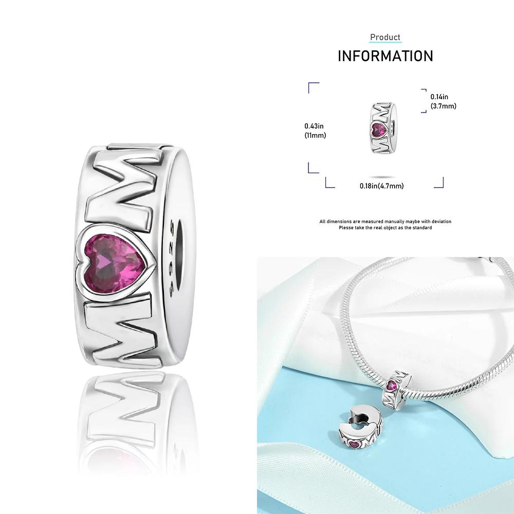 Copper Heart-Shaped Love Mothers House Family Bead Charm Pendant Fit Bracelet Jewelry Handmade Diy Gifts