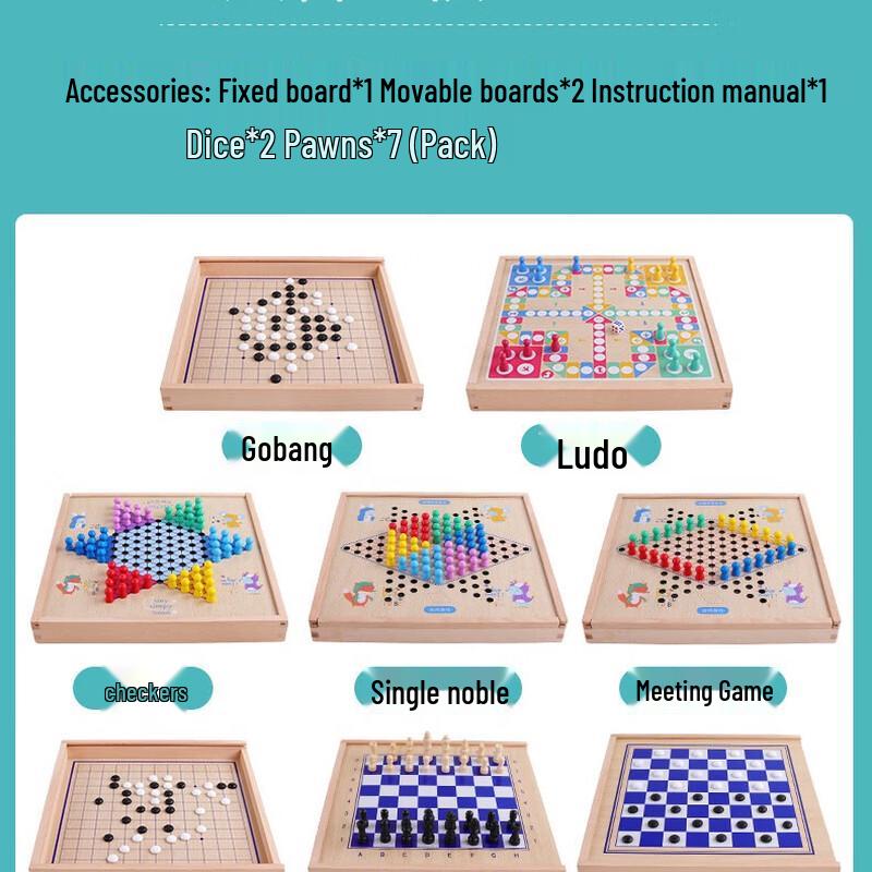 Brangdy 8-in-1 Multifunctional Early Education Board Game