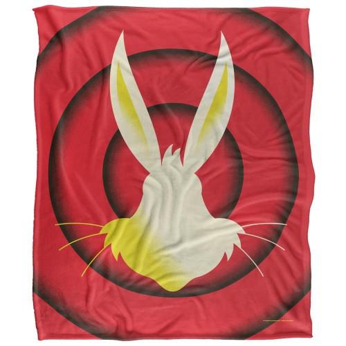 Warner Bros Silky Circle Bugs Bunny Supersoft Blanket
