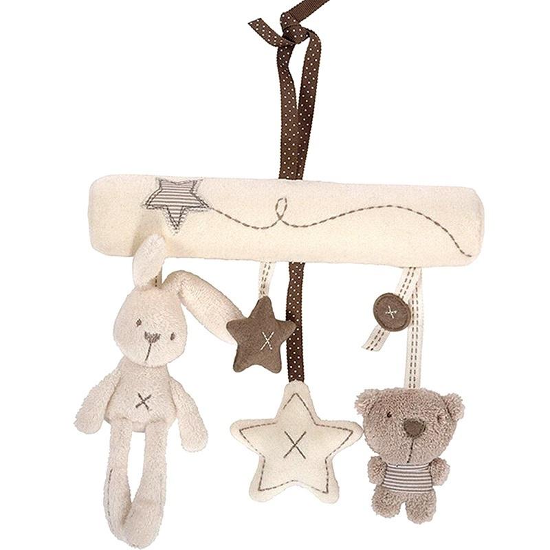 New Hot Mom & Pallas Baby Cradle Toy Soft Plush Rabbit Music Phone Products