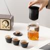 Glass Travel Tea Set Quick- Cup,tea Brewing, Outdoor Travel Camping, Teapot Drinking Equipment, Kung Fu Teacup