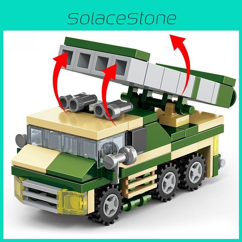Toy Educational Air Defense Missile Vehicle Building Blocks For Gift Children