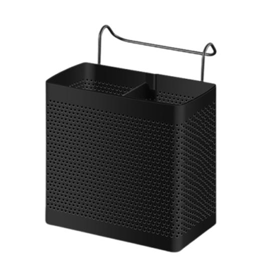 Chopstick Holder Stainless Steel with Double Compartment Organizer Ventilation Drainage Rust-Resistant Container for Kitchen Countertop