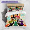 Teen Titans Pattern Printed 3PCS Bedding Set, Soft Skin-Friendly Washable Duvet Cover & Pillowcases Set