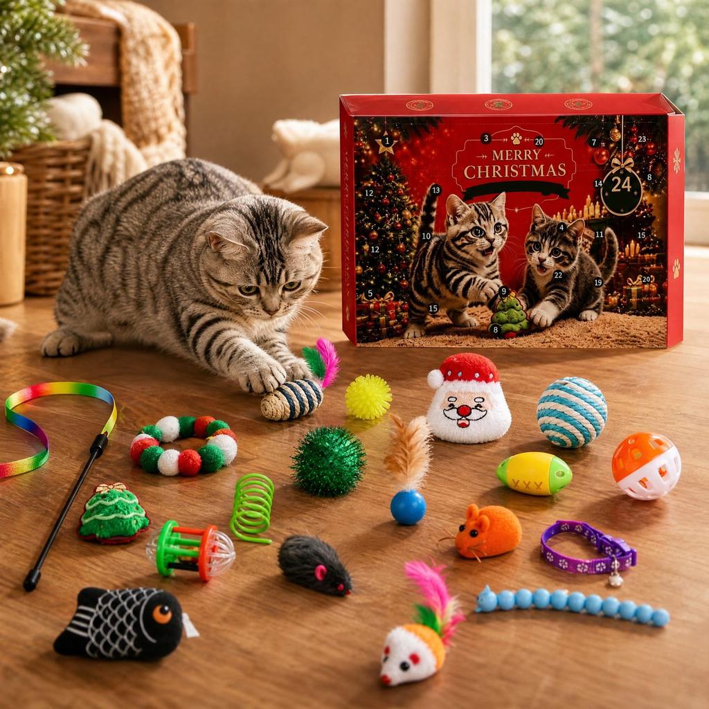-Day 3D Advent Calendar, Christmas Countdown for Holiday Display and Gift Giving