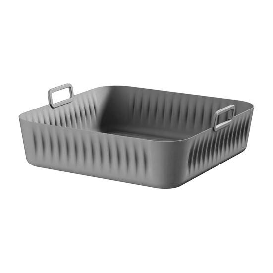 Square Silicone Air Fryer Liner Reusable Non-Stick Mat for COSORI 5QT/6QT Fits Square Baskets