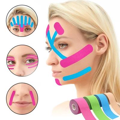 2.5CM*5M Kinesiology Tape for Face V Line Neck Eyes Lifting Wrinkle Remover Sticker Tape Facial Skin Care Tool Bandagem Elastica