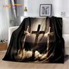 New 3D Pray Holy Bible Cross Jesus Soft Blankets,Keep Warm Throw Blanket Comfortable Blanket for Picnic Beds Sofa Home Bedroom