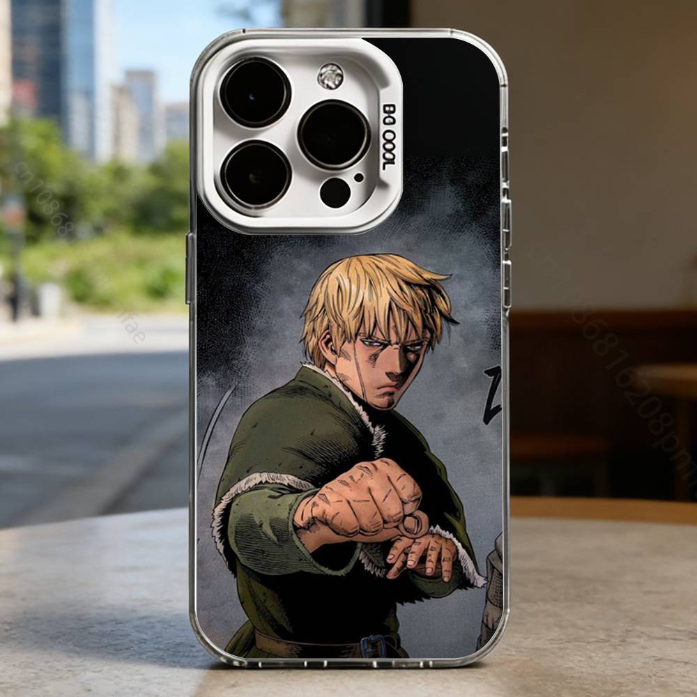 Comics V-Vinland Saga White Shockproof Phone Case For iPhone 17,16,15,14,13,12,11,Pro,XS,Max,Plus,Mini,SE