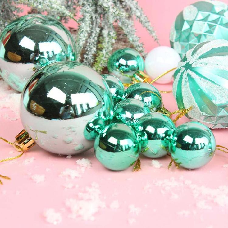 Decorazioni Albero di Natale Palline Sferiche Set Palline da Appendere Ornamenti Decorazione Campanella