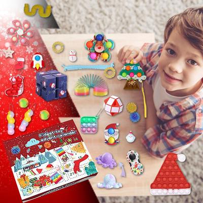 Christmas Countdown Calendar, Advent Calendar For  Box For Kids Adults Sensory  Toys 27Days Surprises With Scientoy Xmas Gifts