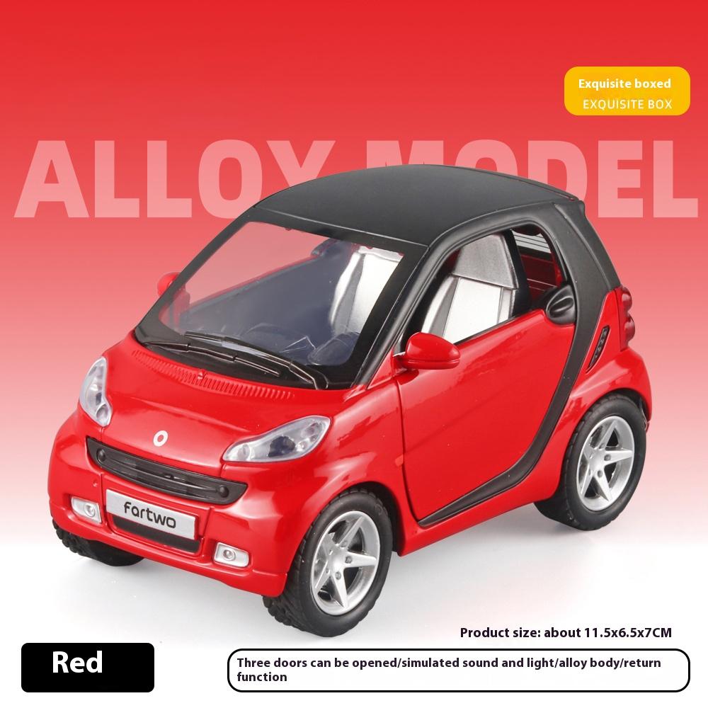 1:32 Mini Version Smart Alloy Children'S Toy Car Boy Cute Car Model With Simulated Sound And Light, Door Opening