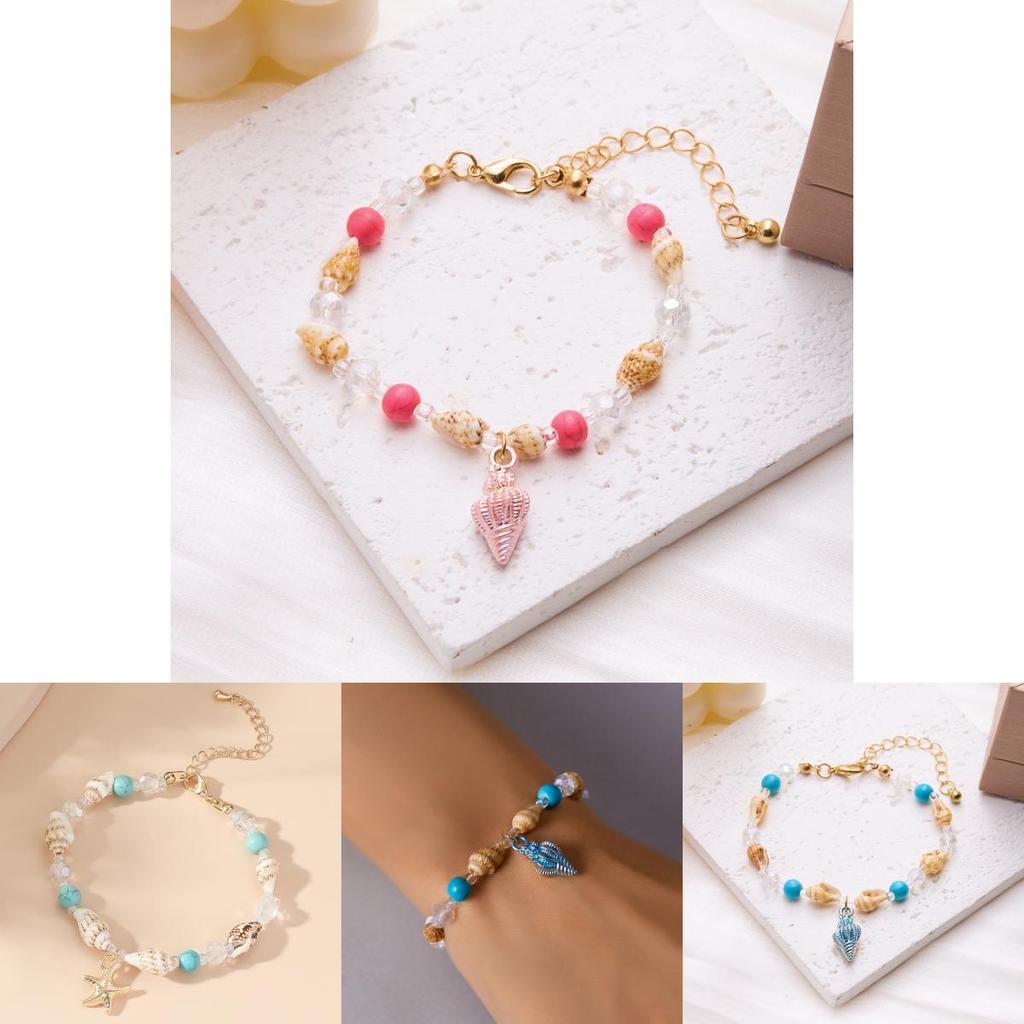 Summer Shell Bead Jewelry With Star Motif For Travel Souvenir Gift For Men And Women