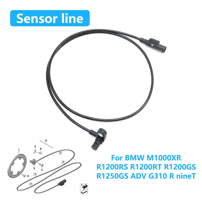 For BMW M1000XR R1200RS R1200RT R1200GS R1250GS ADV G310 R nineT Motorcycle ABS Front Rear Wheel Speed Sensor