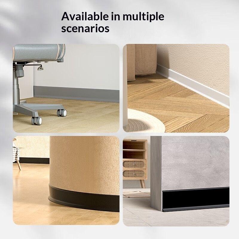 Selbstklebende Abzieh- und Aufkleber-Sockelleiste Mehrere Höhenoptionen Für Hauswand Bodendekoration Renovierung