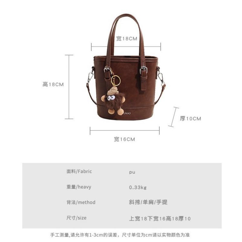 Herbst und Winter Retro Handtasche Tasche Damen neue Mode vielseitige Schulter Umhängetasche Premium Bucket Bag