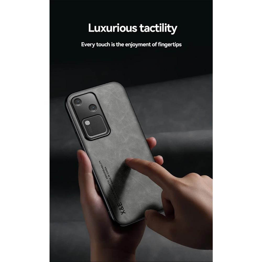 Shockproof Case for VIVO V30 Pro V29 V29e Protective Cover Car Magnetic Holder Phone Textured Business Full Protection Cover