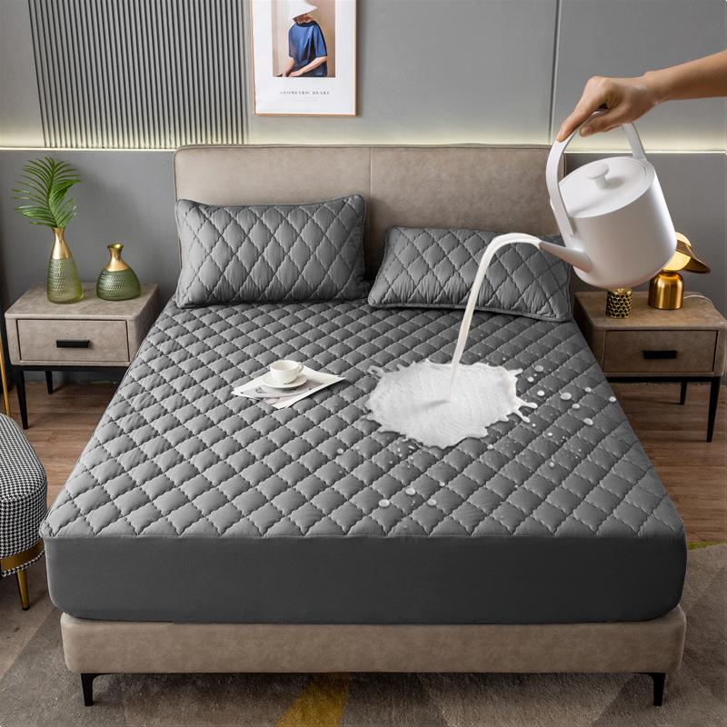 

Водонепроницаемый чехол для матраса, эластичный защитный чехол для матраса, двуспальная кровать, жаккардовый чехол для простыни, нескользящие покрывала для размера King/Queen, 1 шт. 90x190cm(35.4x75in)