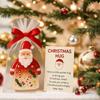 3pcs Christmas Little Pocket Hug with Encouragement Card Pocket Hug Statue Pocket Hug Token for Friends Family Kids Neighbors
