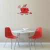 3D Acrylic Coffee Wall Clock Modern Kitchen Decor DIY Hollow Numeral Timepiece Red Wall Clock Home Decor