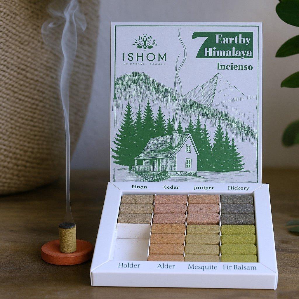 Natural Incense Bricks With Burner, Pack
