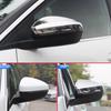 Chrome Car Styling Side Mirrors Glossy Pairs Cover Accessories for Peugeot 3008 5008 2017 2018 Rearview Rear View Overlay