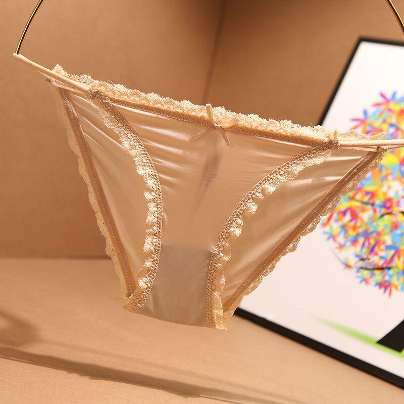 Damen Eis-Seide Niedrige Taille Nahtlose Atmungsaktive Dreiecksslips