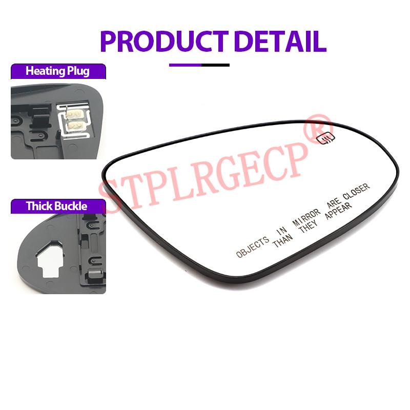For Toyota Camry XV50 12-17 Avalon XX40 13-18 US Version Left or Right Door Side Wing Clear Mirror Glass Heated Rear Replacement