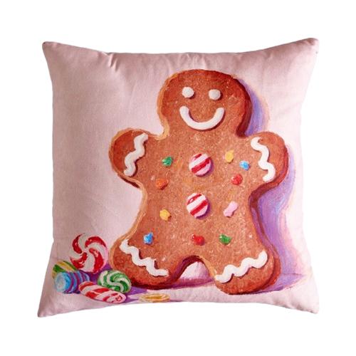 

1PC Nuan Series Christmas Pillowcase Polyester Printed Comfortable Pillowcase Cushion Cover for Sofa Living Room Bedroom Home Decor Party Decor W45cm x L45cm