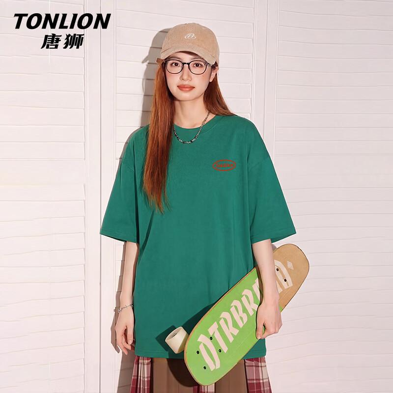 

Женская хлопковая футболка TonLion свободного кроя S