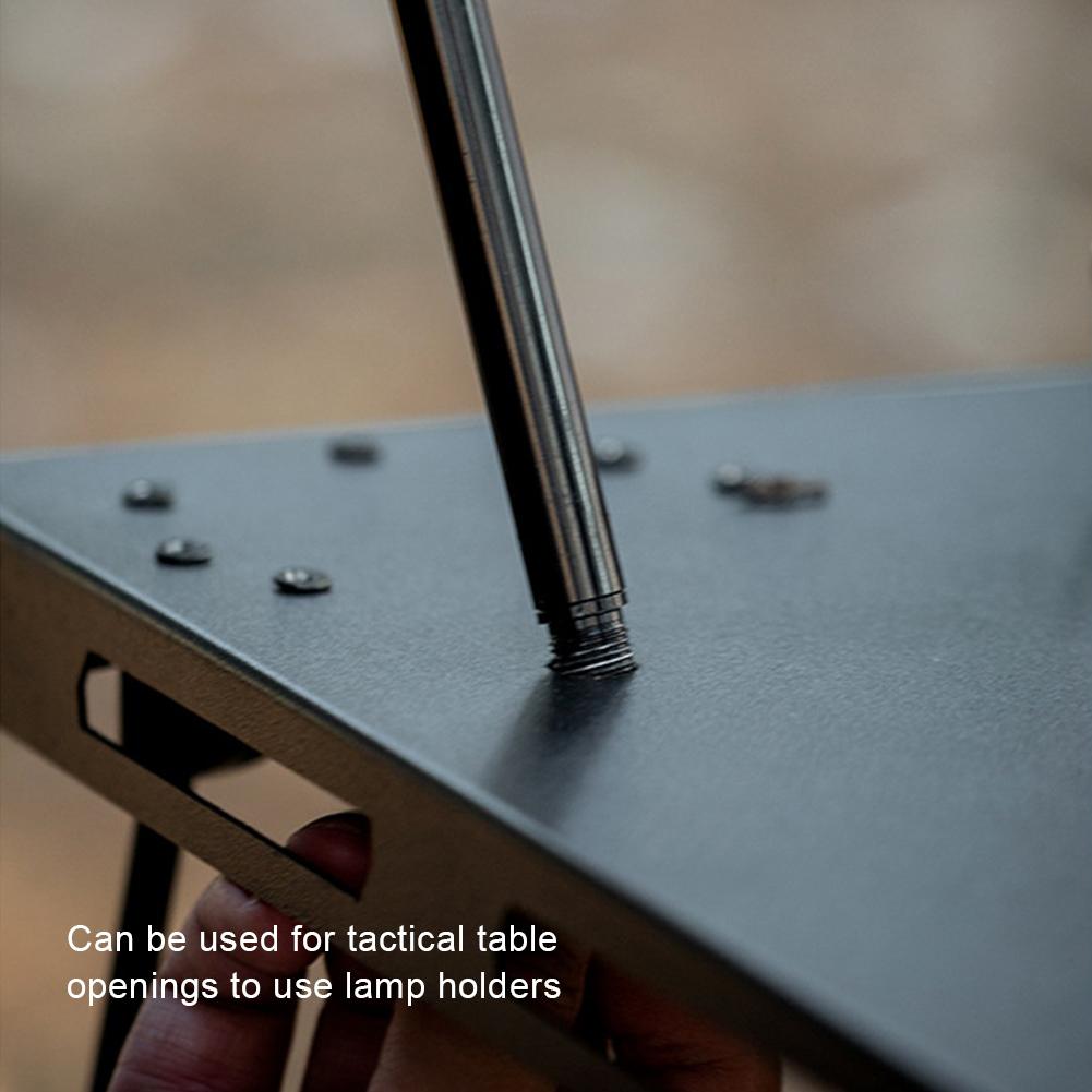 IGT Table Lantern Stand Aluminum Alloy Portable Lamp Bracket Multifunctional Desktop Light Stand for Picnic Hiking Fishing