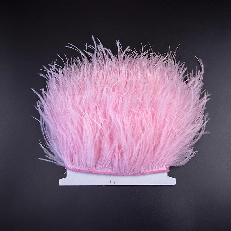 Feather White Ostrich Feather Trim for Wedding Party Dress Decorative Clothing Sewing Accessories 10-22cm Long Plume Fringe