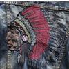Men's Korean Style Embroidered Denim Jacket - Trendy, Loose, Casual for Spring and Autumn.