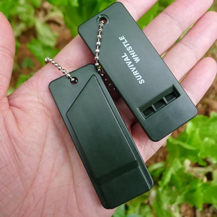 Plastic Emergency Survival Whistle with Chains for Outdoor Sports Hiking Hunting Boating Camping