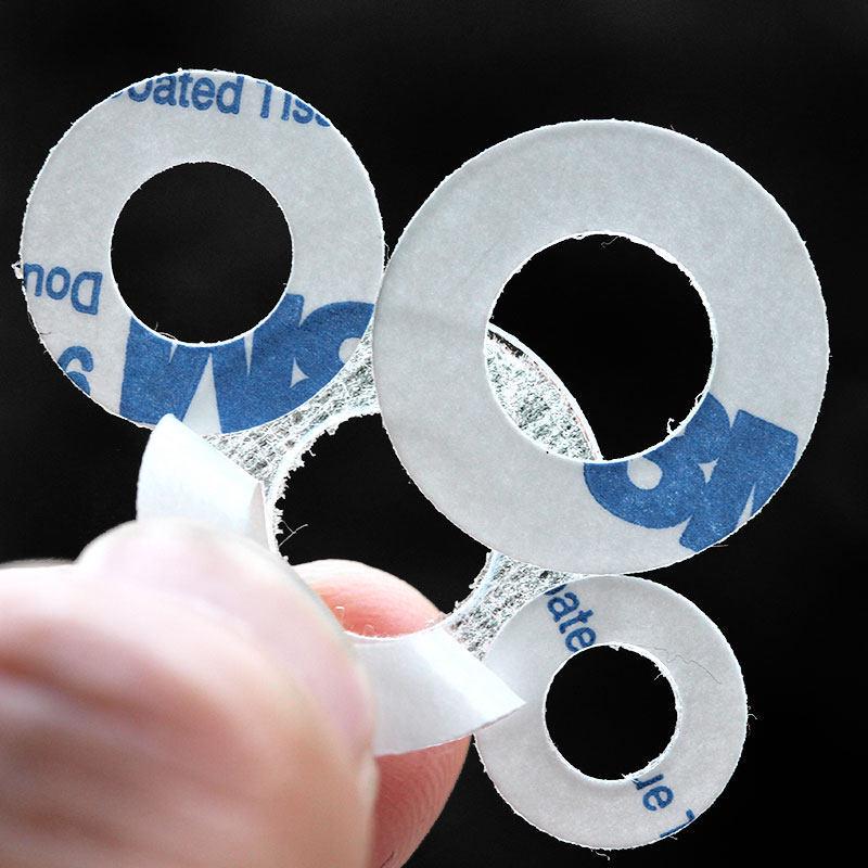 Clear PVC Adhesive Insulating Flat Round Washer (M2-M12) M2*5*0.5 (100 pcs) Transparent
