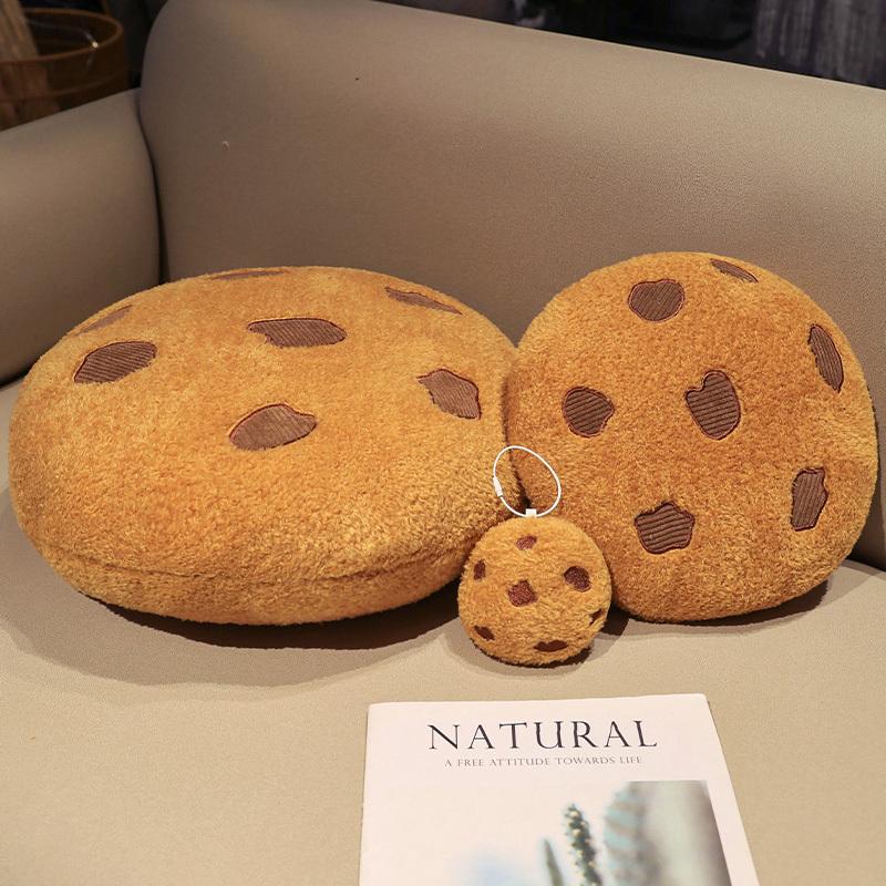 Cookie Plush Toy Cushion Soft Stuffed Plushies Home Sofa Throw Pillow Ornament Imaginative Chocolate Cookies Best Gifts Ideal For Girls