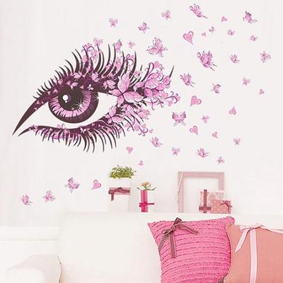 Romantic Beautiful Eye Butterfly Heart Home Decor Mural Art Decal Wall Sticker MIT