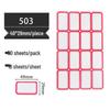 Self-Adhesive Classification and Identification Paper Stickers