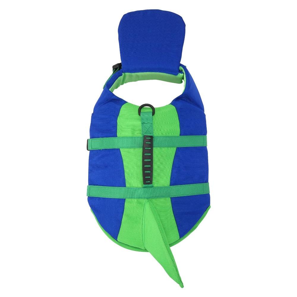 Shark Shape Dog Life Vest Adjustable Dog Life Preserver Dog Swimming Suit Boating Safety