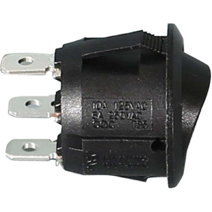 Buyers Products 6391103 Мини-круглый кулисный переключатель Вкл/Выкл, диаметр 3,4 дюйма, электрические органы управления в кабине, органы управления на приборной панели, красный