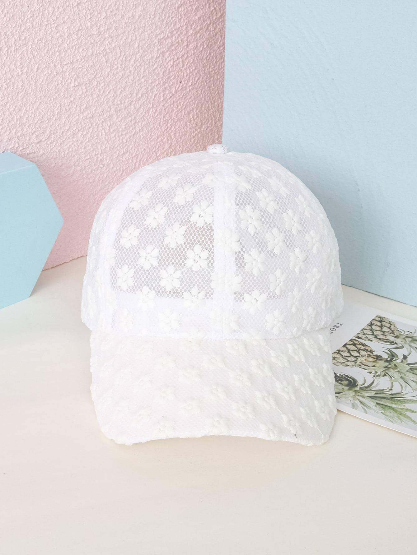 Летняя кружевная шляпа, хлопковая бейсболка для женщин и девочек, дышащая сетчатая шляпа Snapback, модная женская кепка в стиле хип-хоп, регулируемая шляпа с цветком