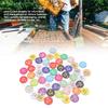 50Pcs Bright Colorful Round Number Labels ABS Number Labels Plastic Number Labels  Beekeeping