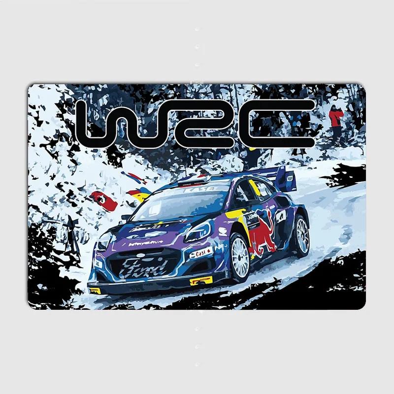 

Sebastien Sébastien Loeb Monte Carlo Rally Car Metal Sign Club Home Retro Posters Home Vintage Decoration Room Wall Art Decor 20x30cm（7.8x11.8inch）
