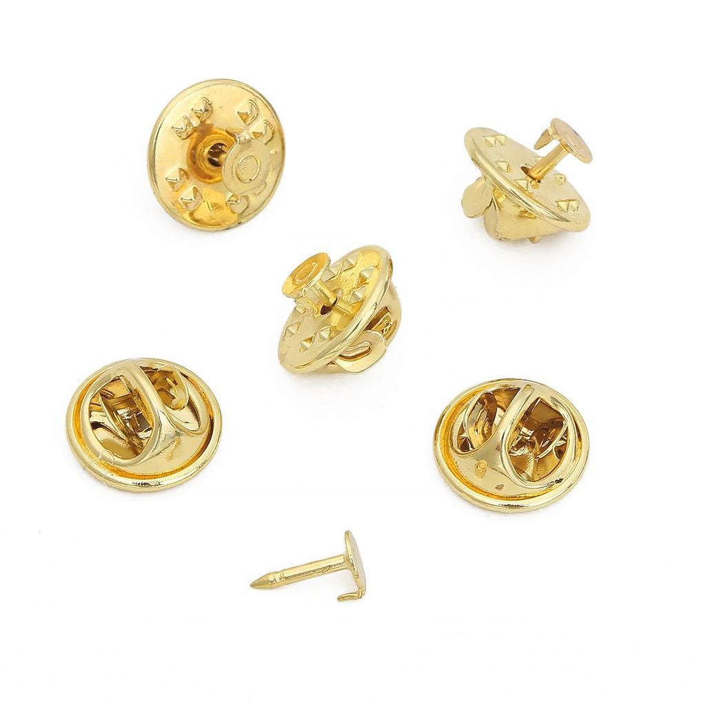 Copper Butterfly Clip Bayonet Brooch for DIY Jewelry Making Accessories