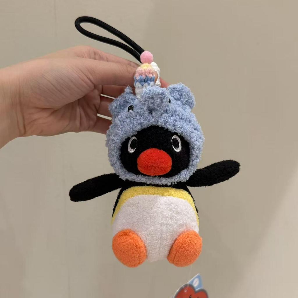 Genuine Penguin Family Bag Charm - Autumn/Winter Series Plush Toy Keychain